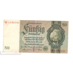 50 Reichsmark 1933, SERIE W